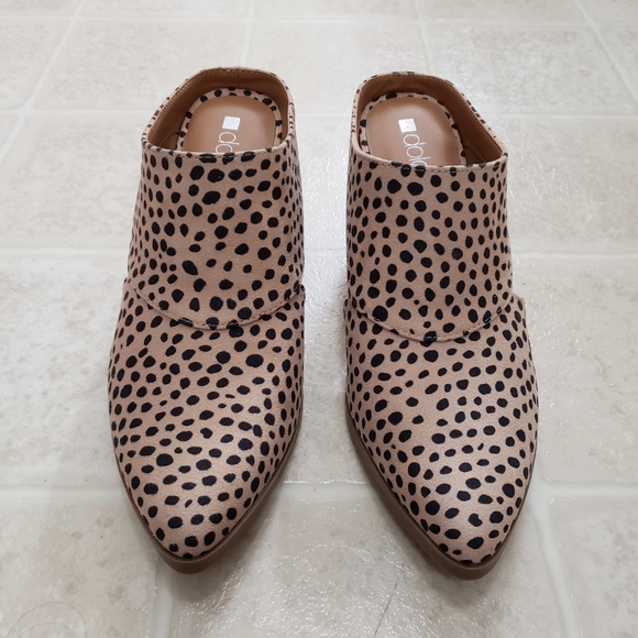 Cheetah Block Heel Mules Size 7 Dolcetta NEW - Picture 2 of 9